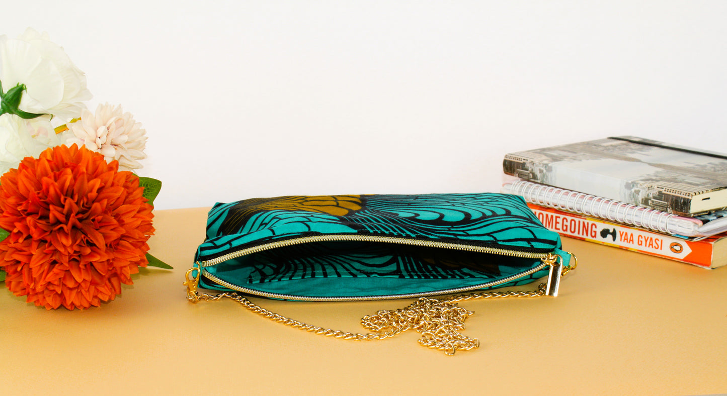 Zipped Handbag (Teal)