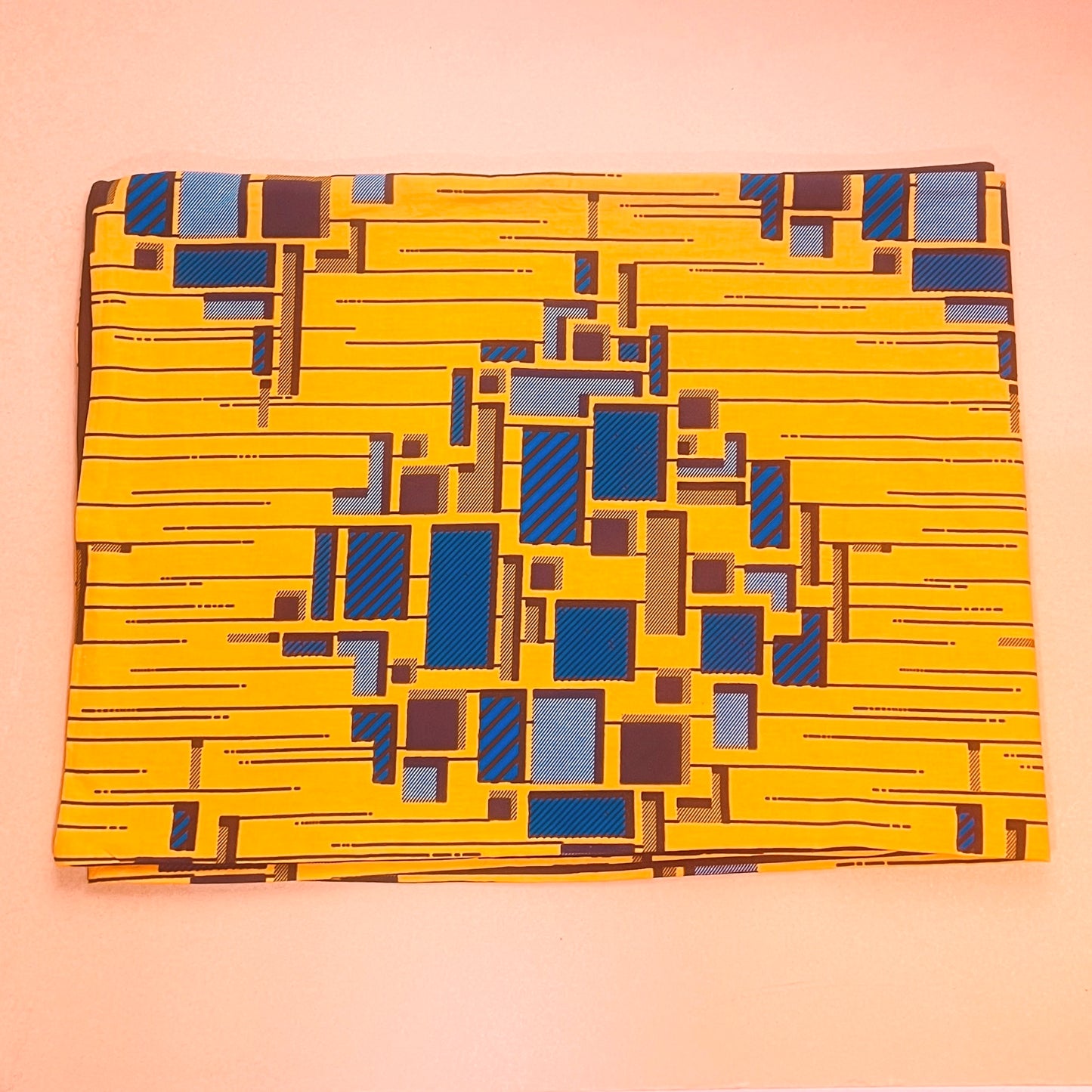 Mustard cotton scarf with warm backing